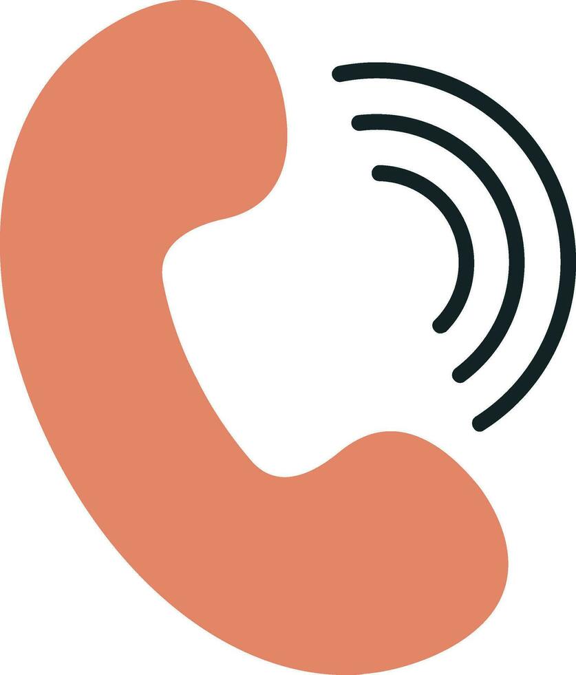 icono de vector de llamada telefónica