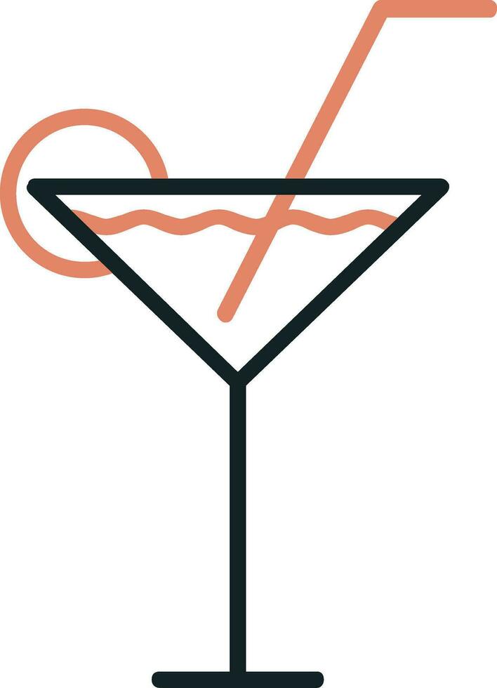 icono de vector de coctel