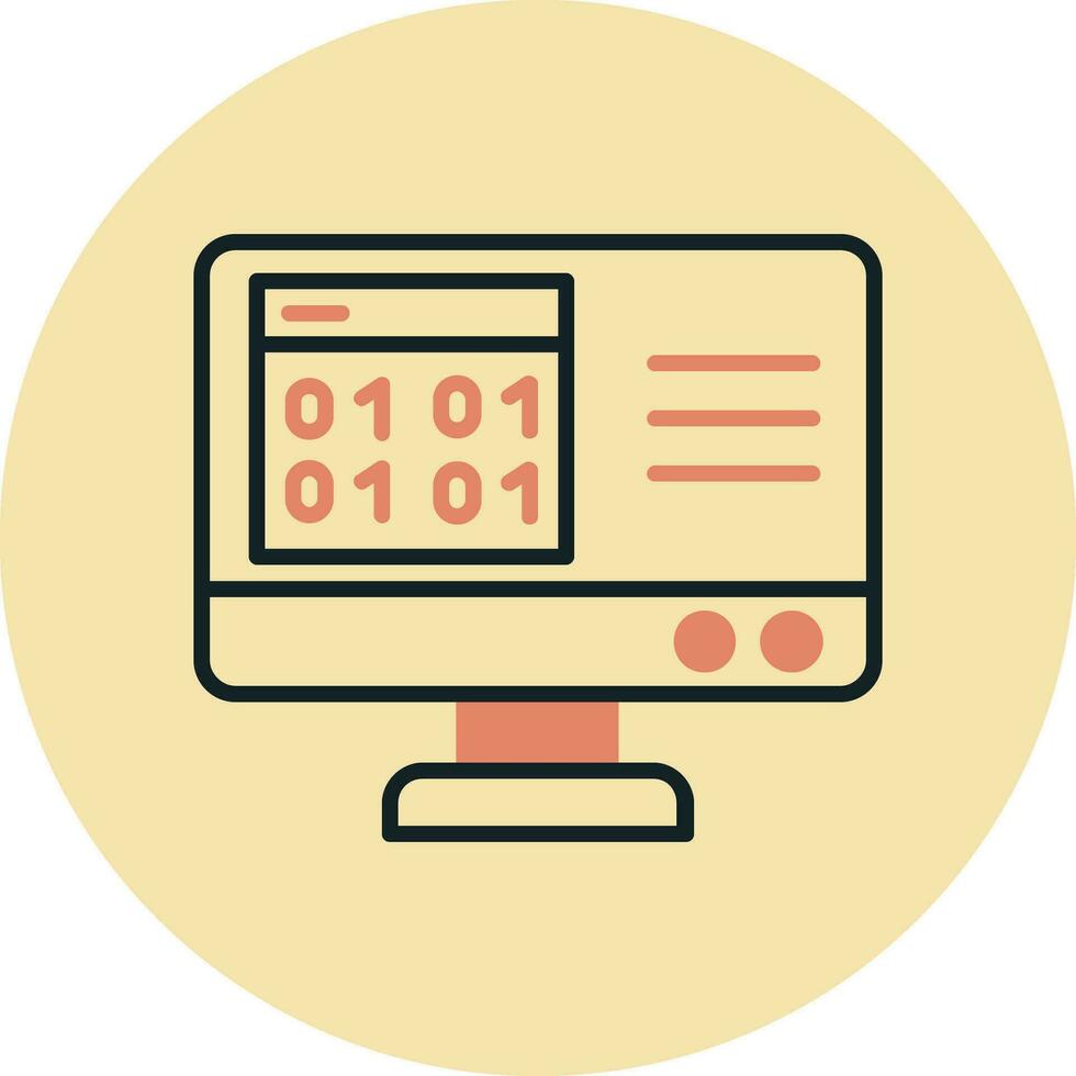 Binary Code Vector Icon