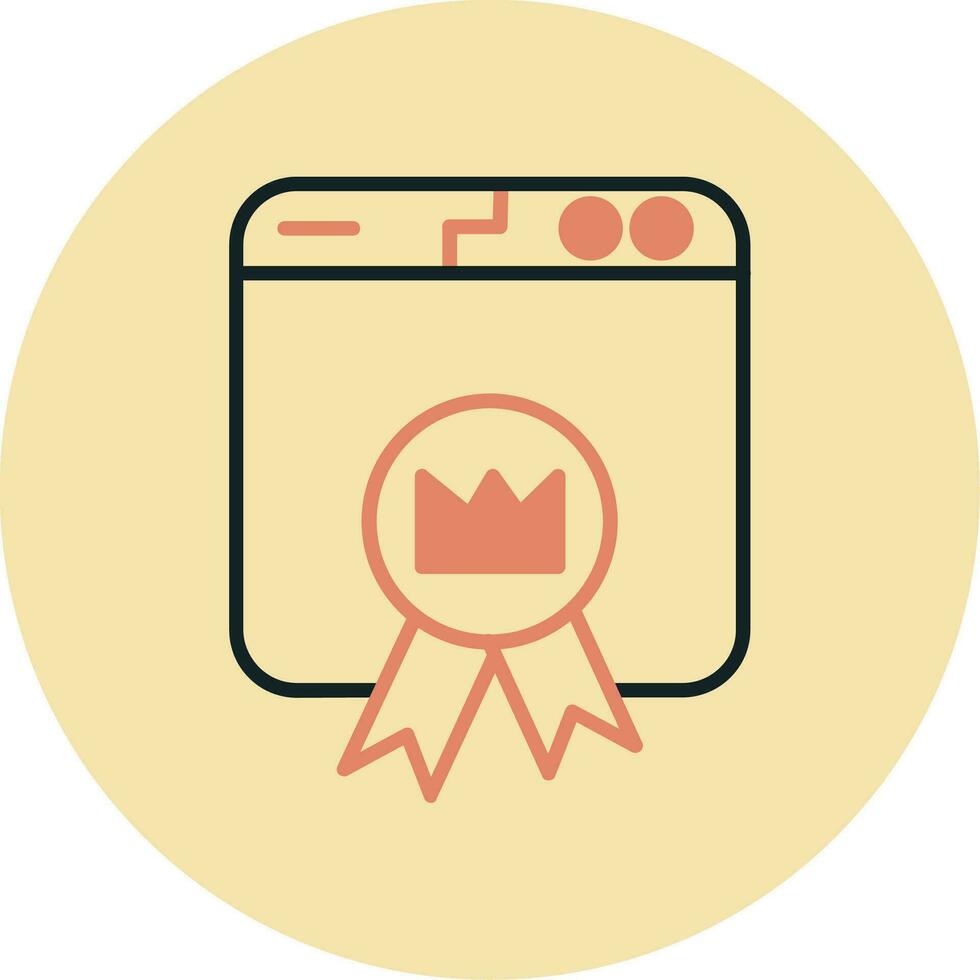 Premium Website Vector Icon