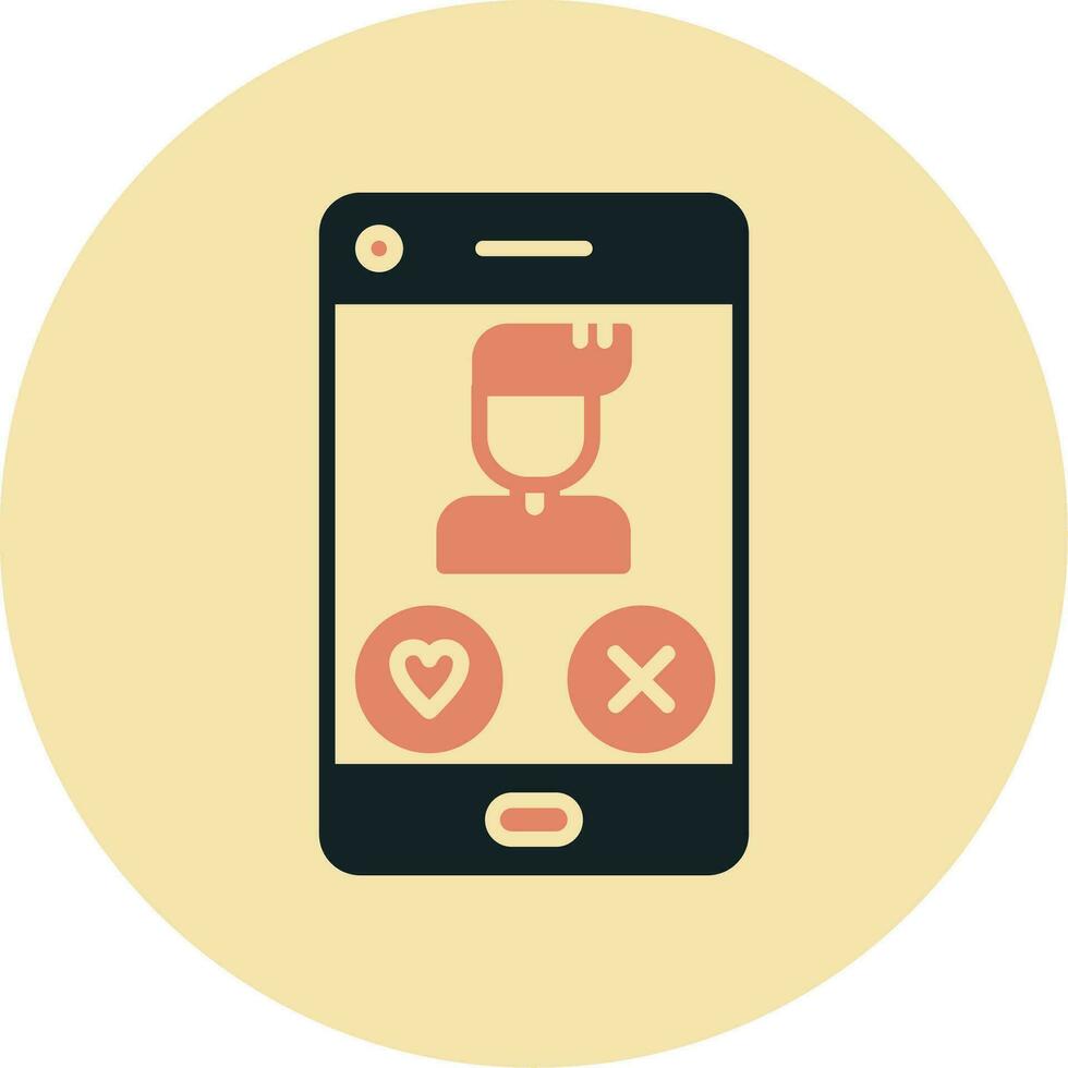Dating App Vector Icon