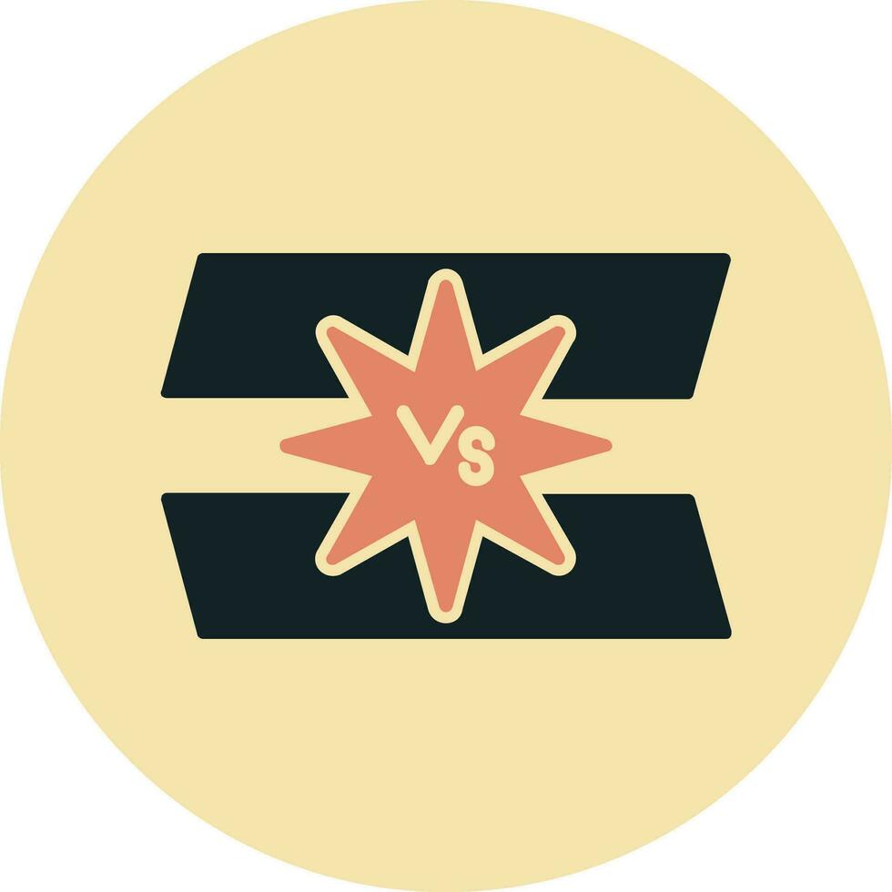 versus icono de vector