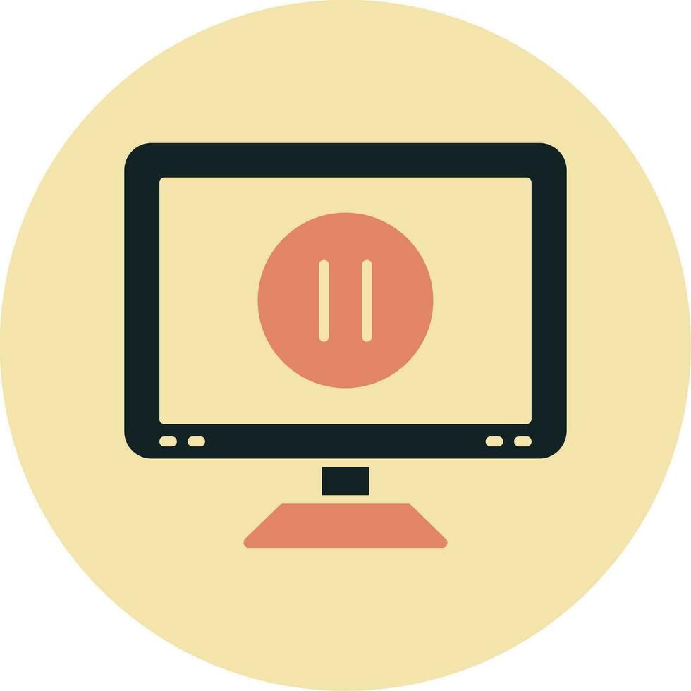 Pause Button Vector Icon