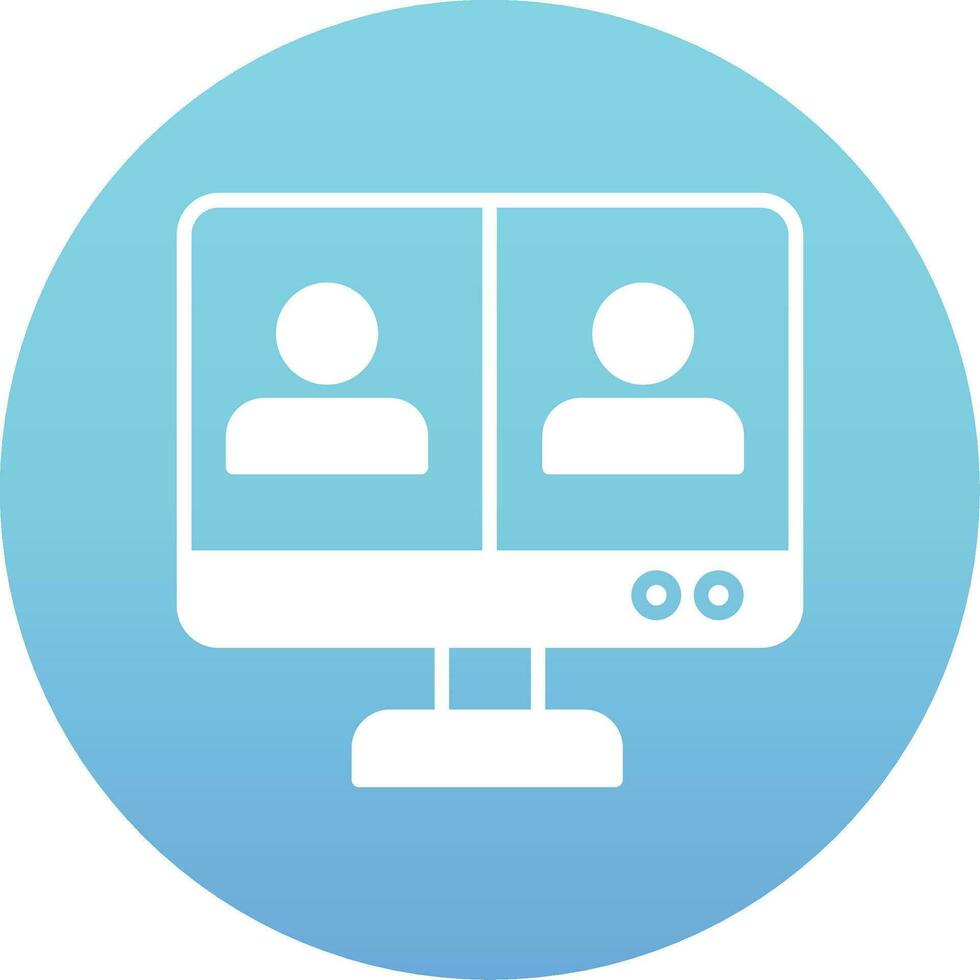 Online Meeting Vector Icon