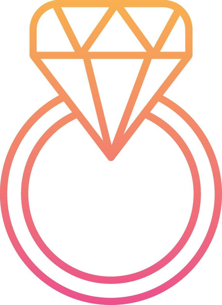 icono de vector de anillo