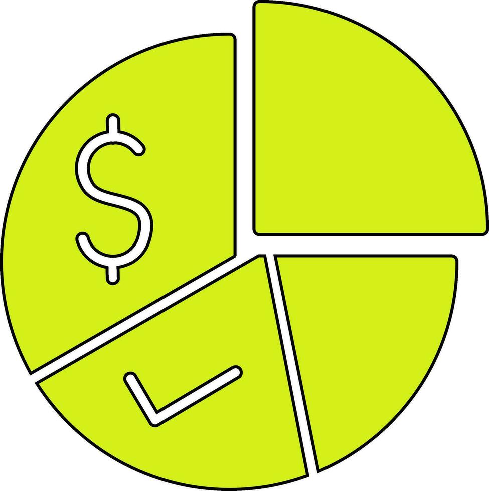 Pie Chart Vector Icon