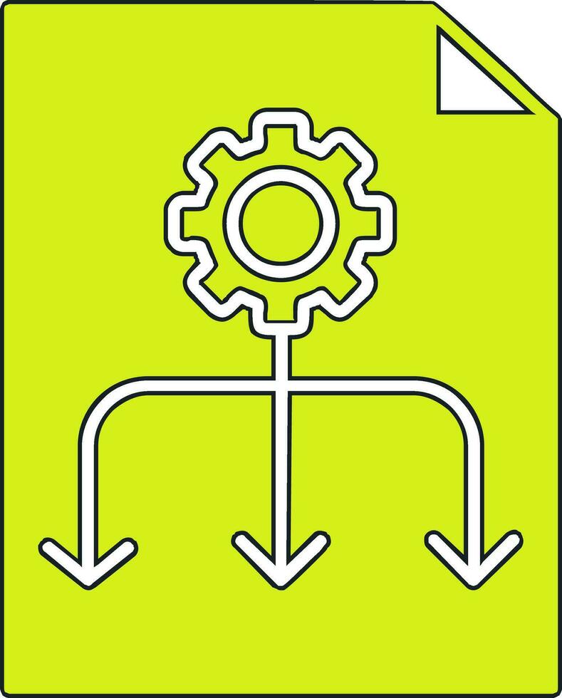 icono de vector de flujo de trabajo