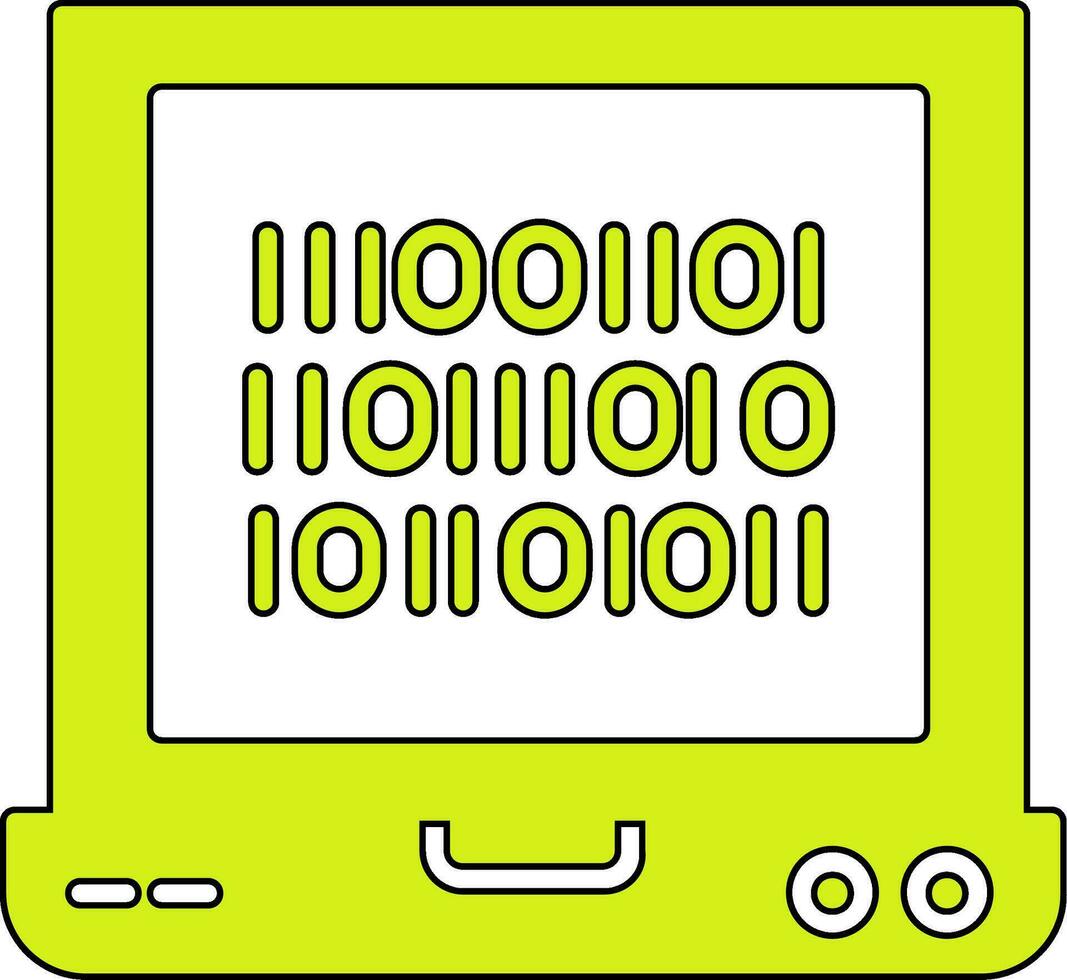 Binary Code Vector Icon