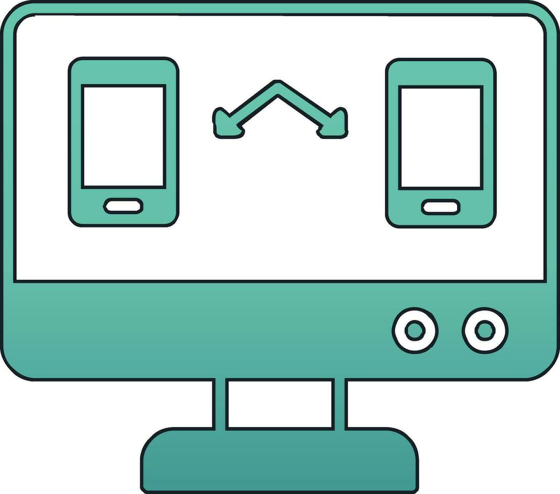 Data Transfer Vector Icon