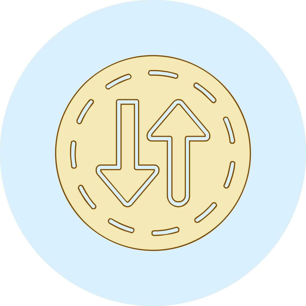 Two Way Street Vector Icon