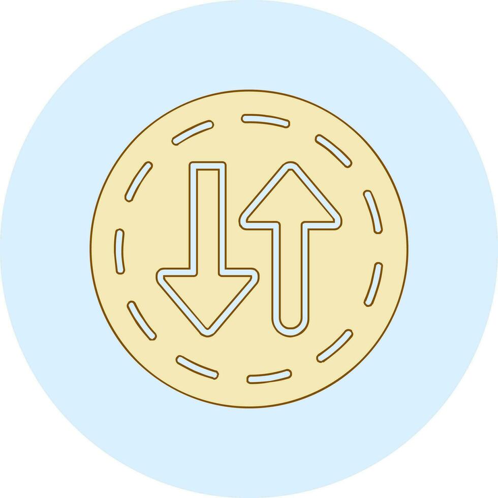 Two Way Street Vector Icon