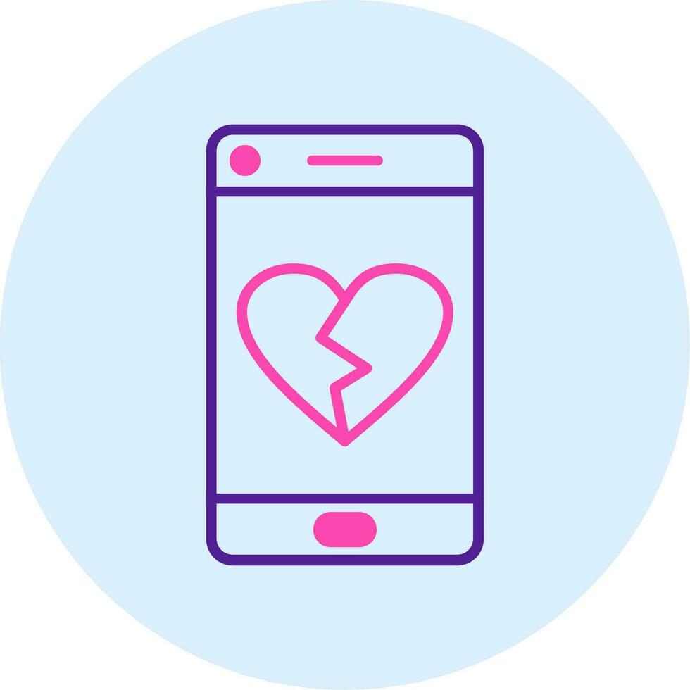 Heart Break Vector Icon