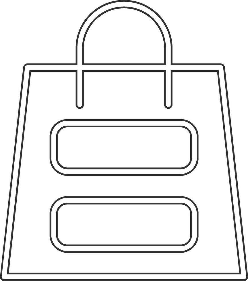 icono de vector de bolsa de compras