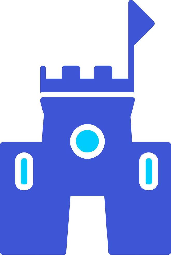 icono de vector de castillo de arena