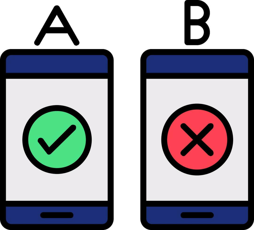 Ab Testing Vector Icon