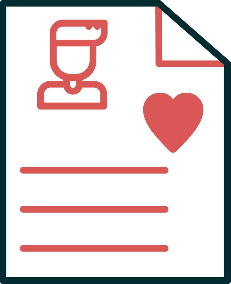 User Biodata Vector Icon