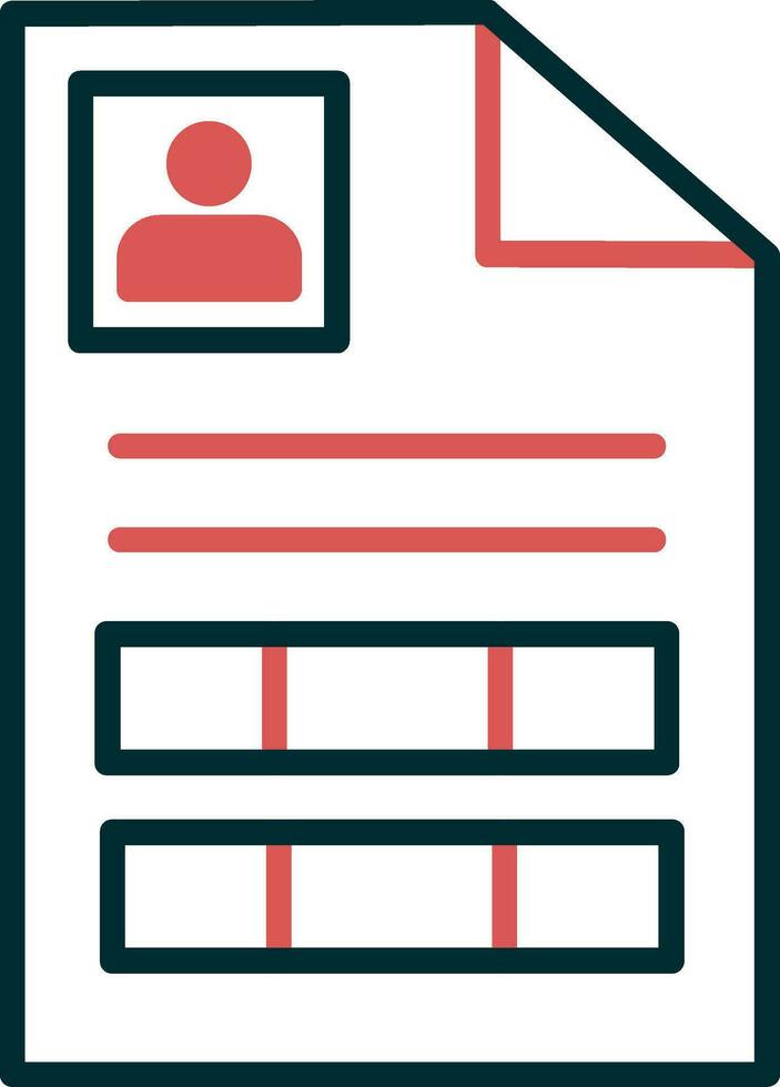 Curriculum Vitae Vector Icon