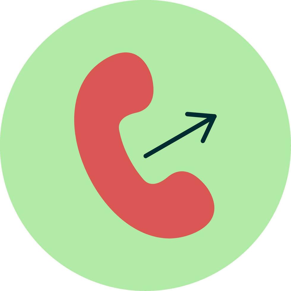 Outgoing Call Vector Icon