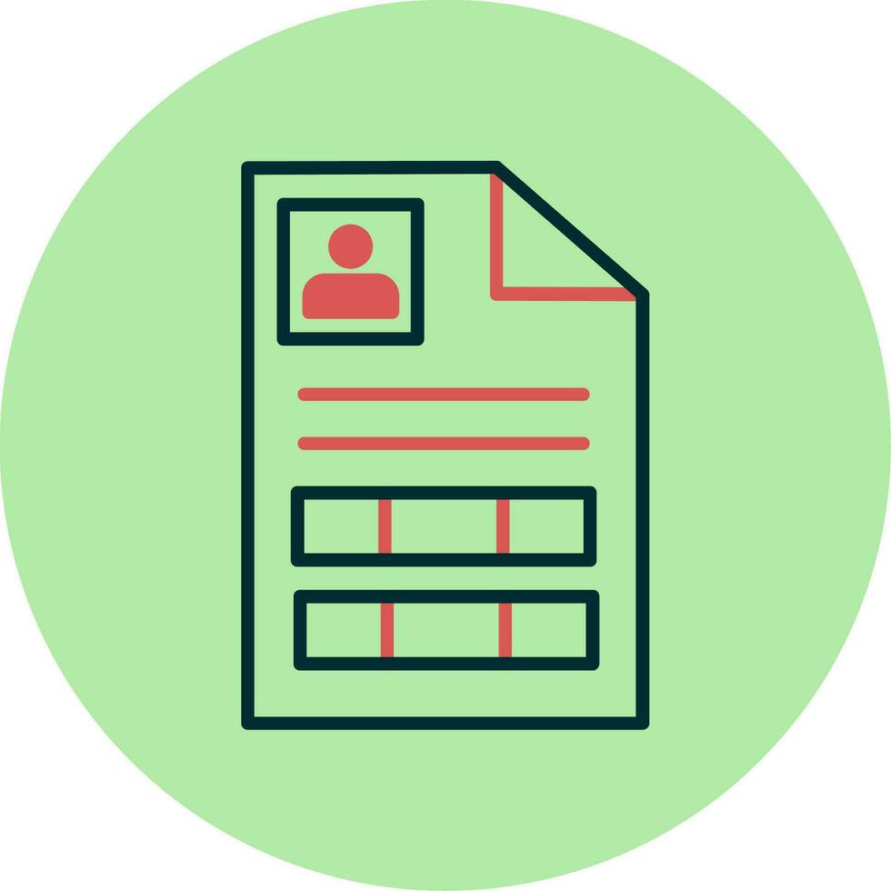 Curriculum Vitae Vector Icon