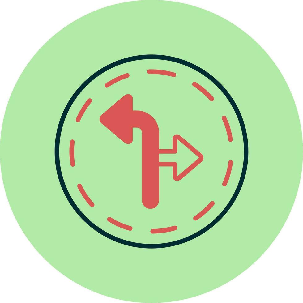 Turn Direction Vector Icon