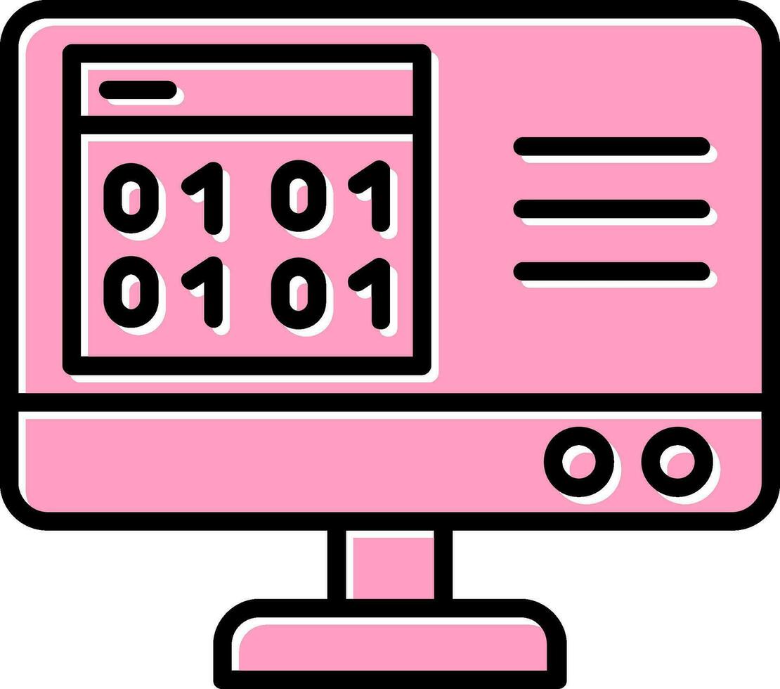 Binary Code Vector Icon