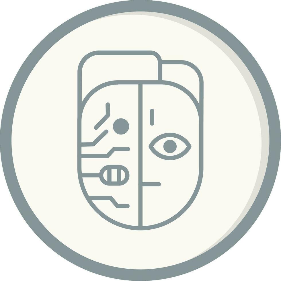 Cyborg Vector Icon