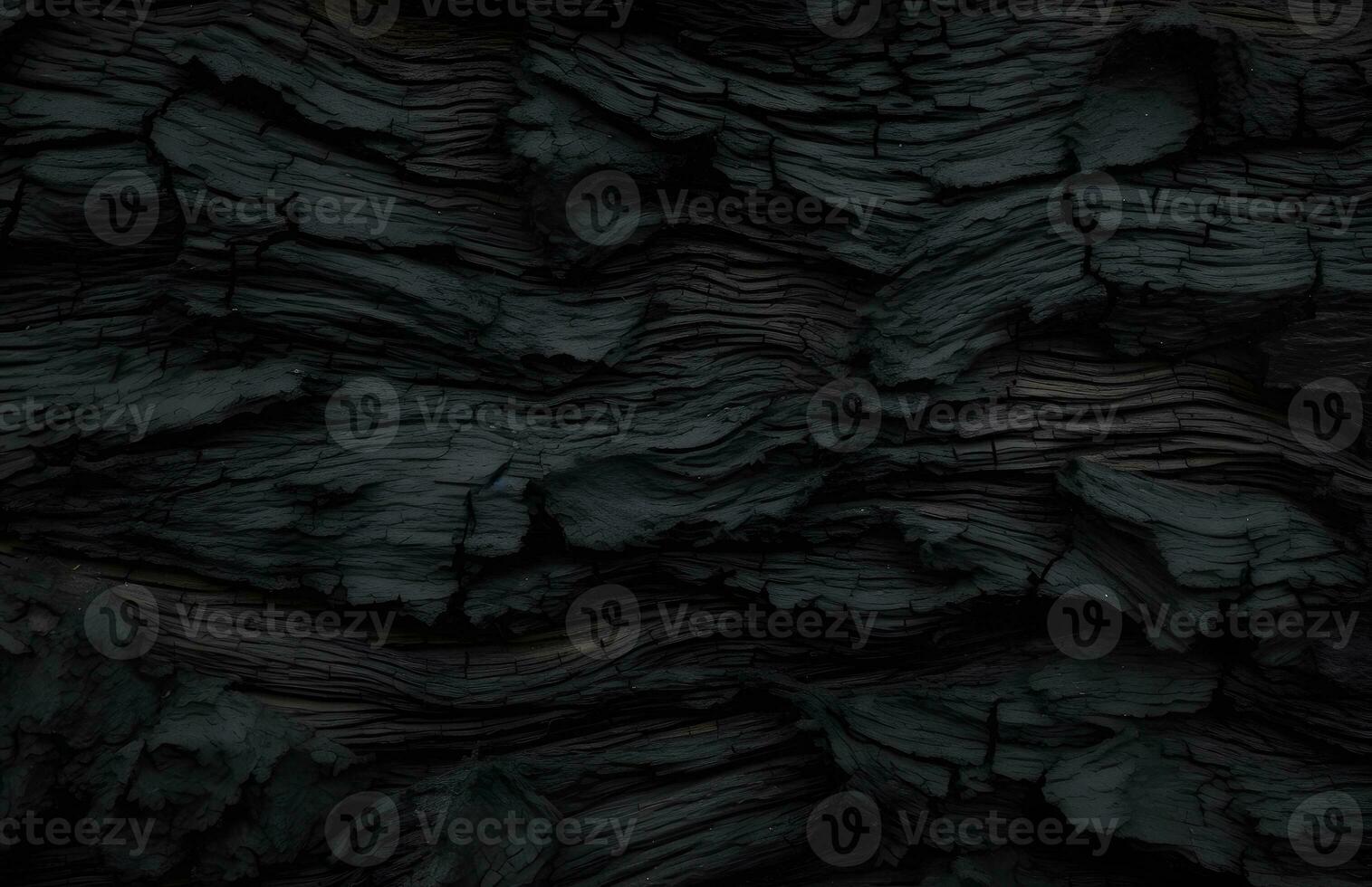 AI generated Old vintage rustic aged antique wooden texture Dark black wood background photo