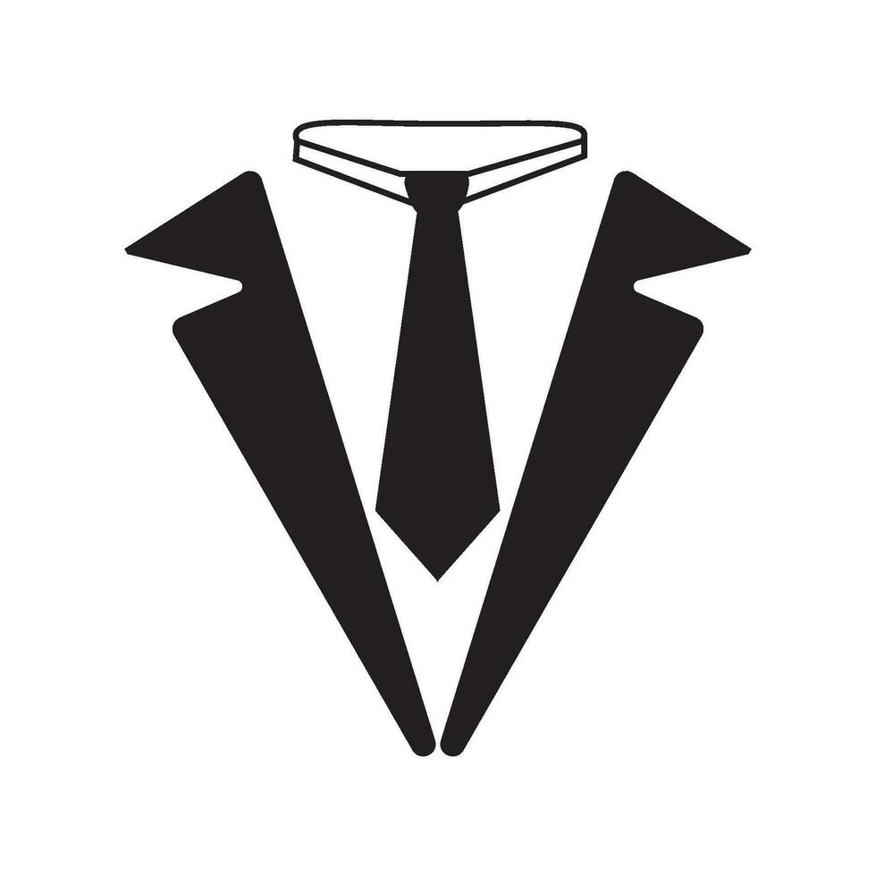 tuxedo icon logo vector design template