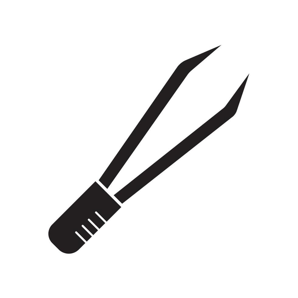 tweezers icon logo vector design template