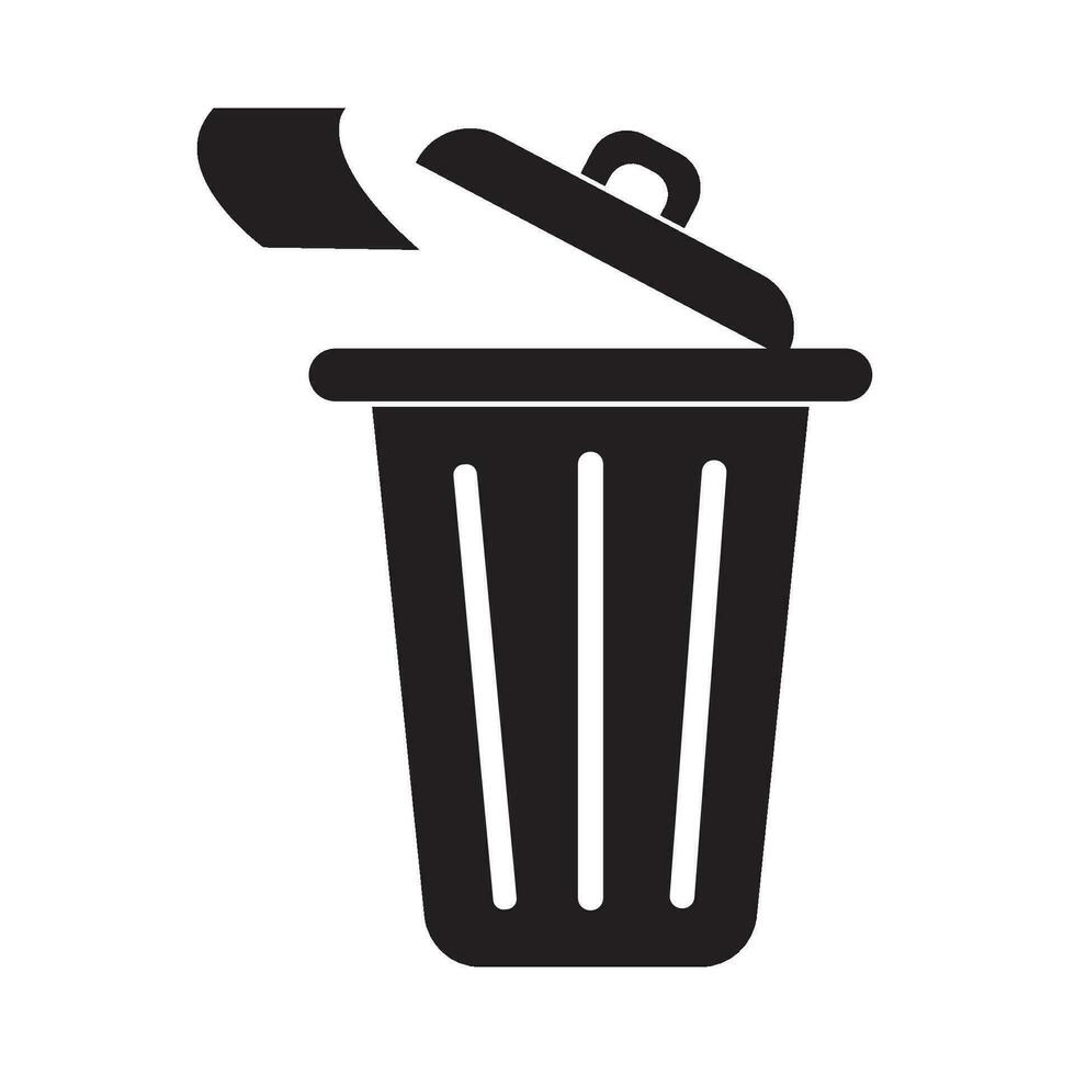 rubbish icon logo vector design template