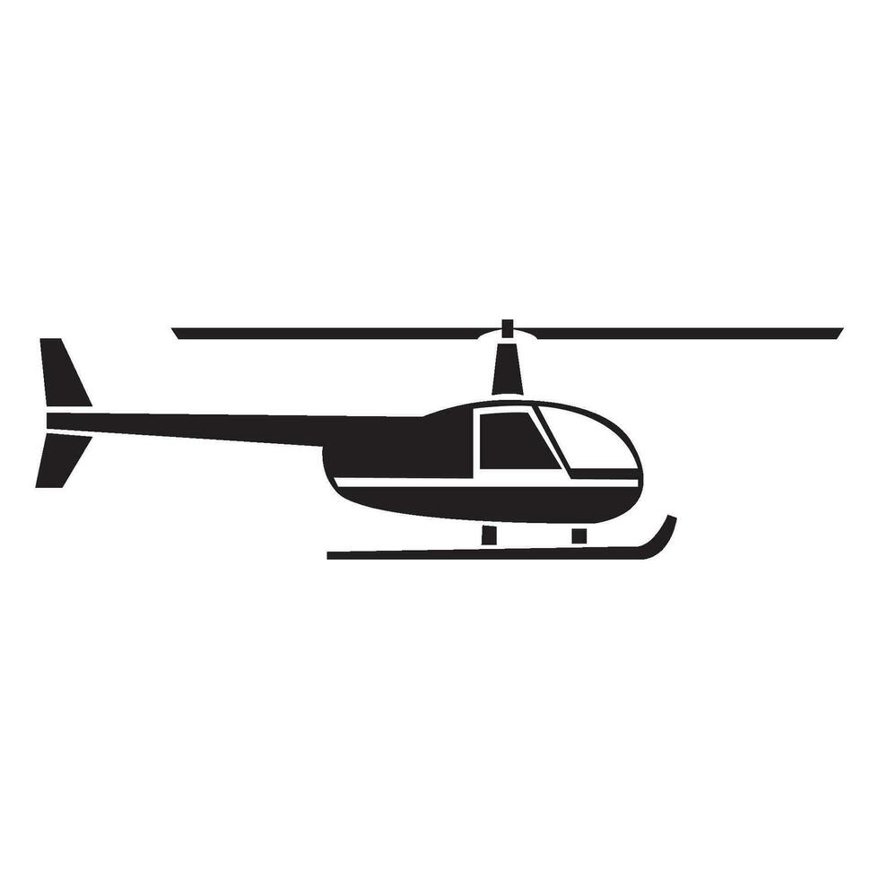 helicóptero icono logo vector diseño modelo