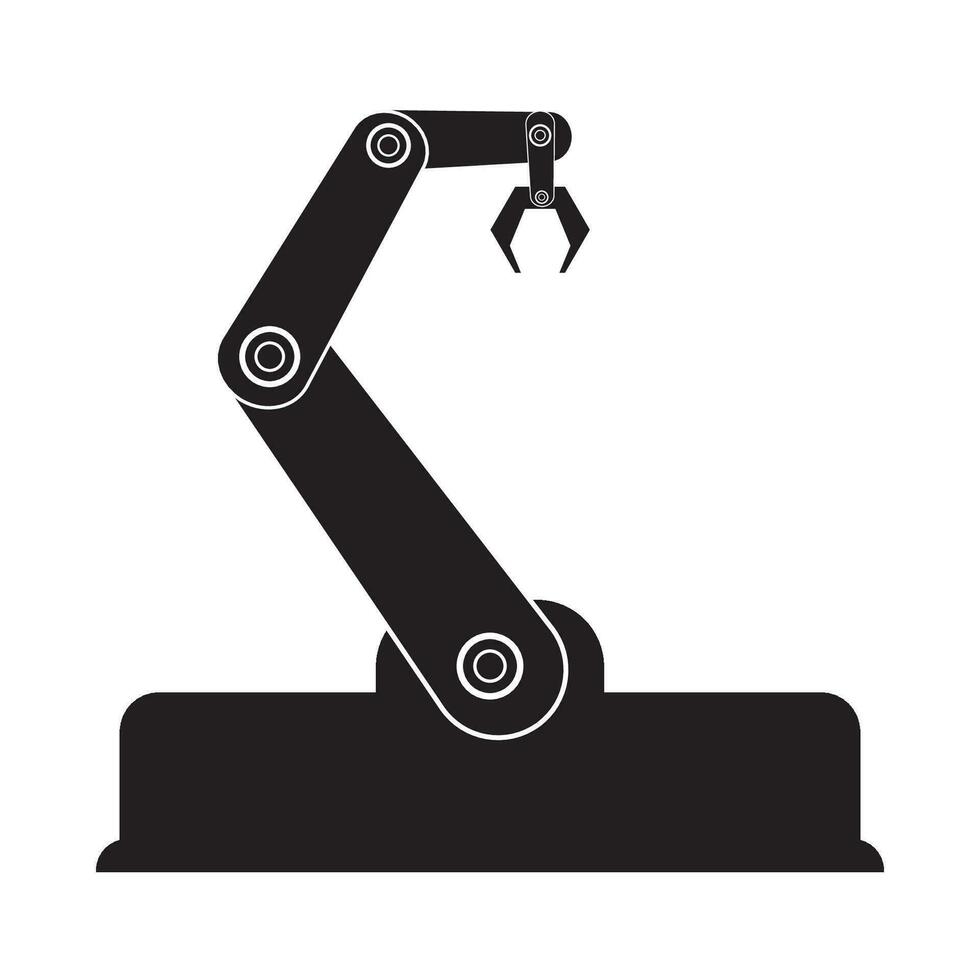 industrial robots iconlogo vector design template