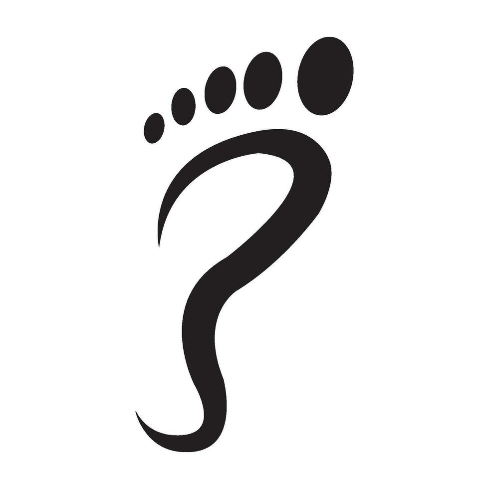 footprints icon logo vector design template