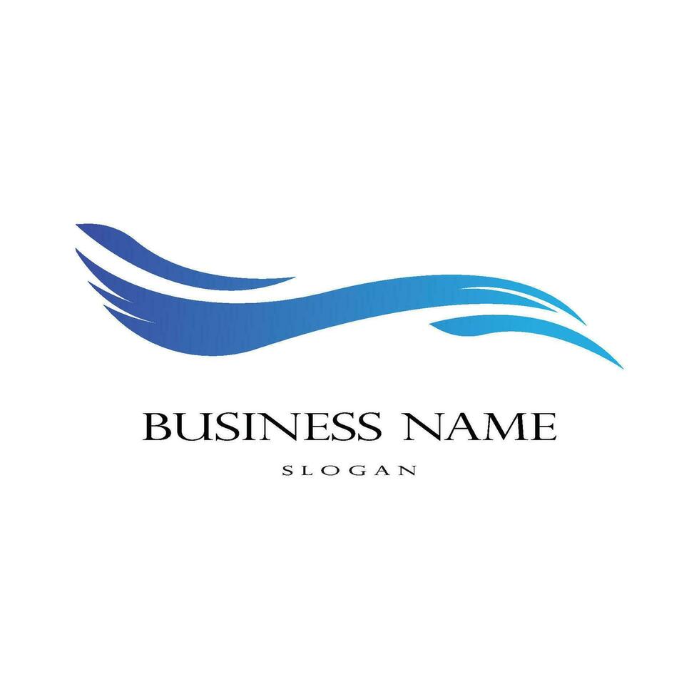 Water wave Logo Template vector
