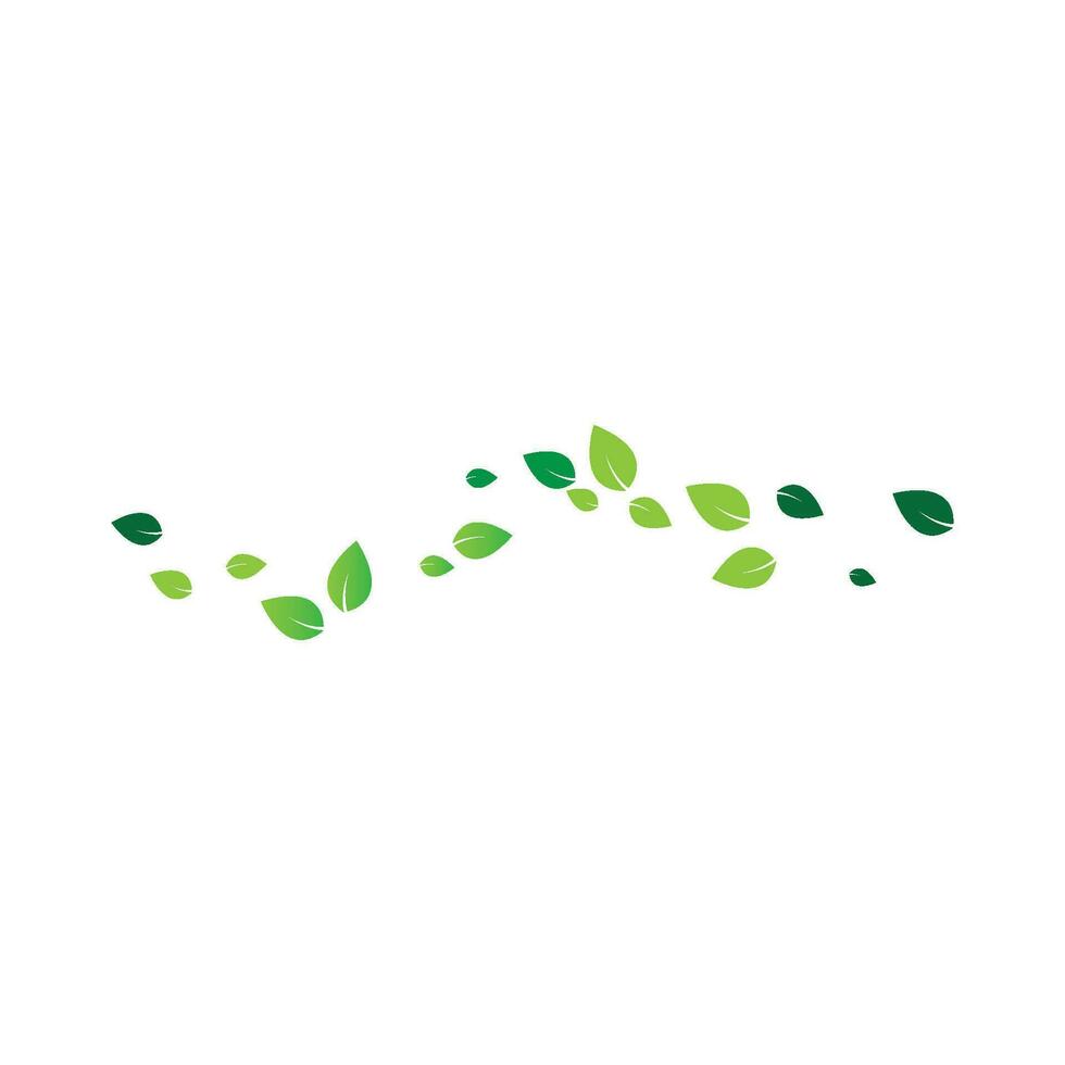 hoja verde ecología naturaleza elemento vector icono