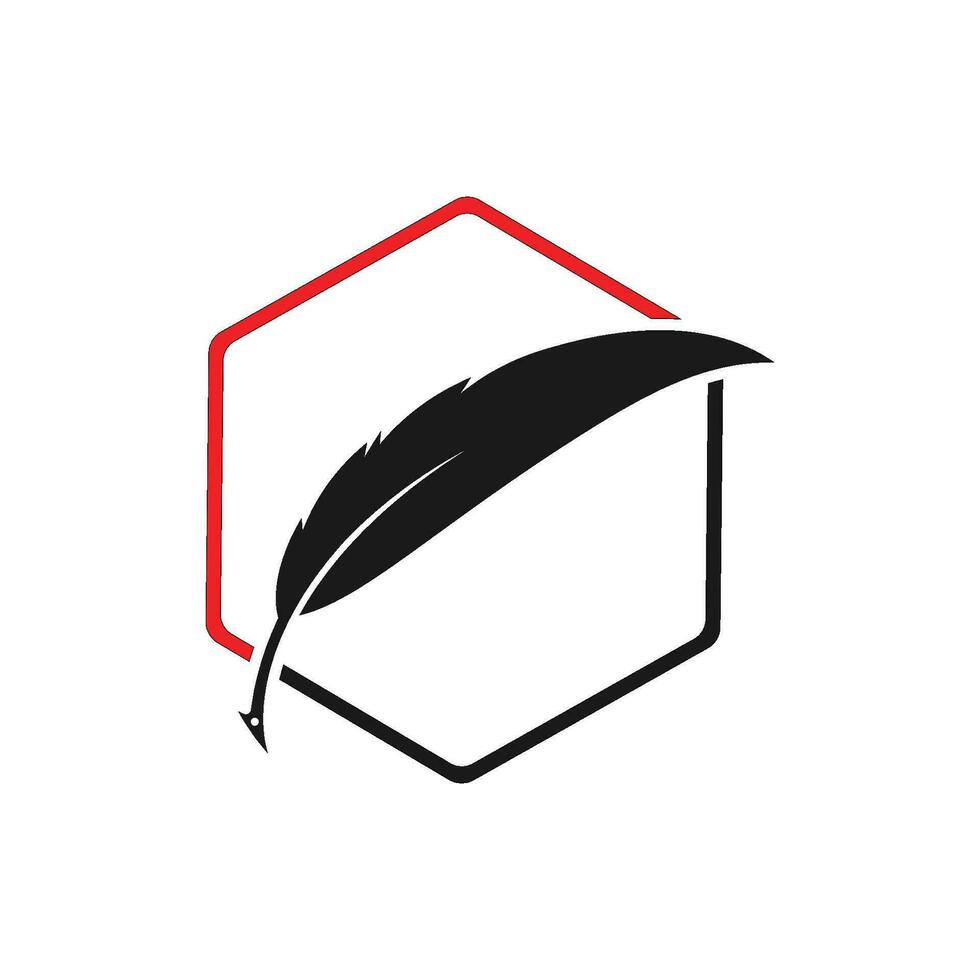 feather logo vector template illustration design