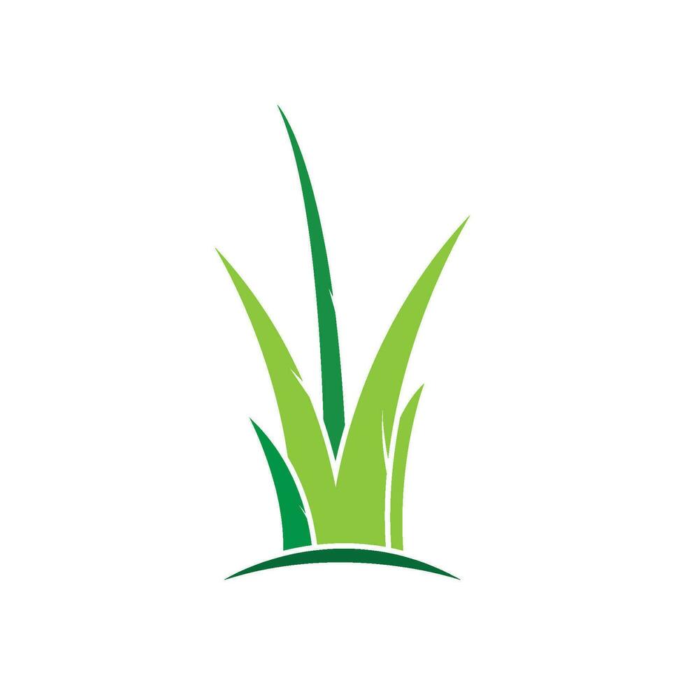 Grass logo vector template