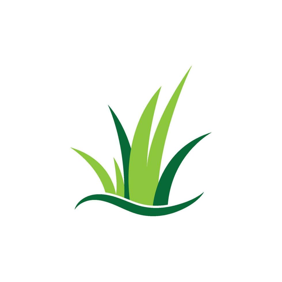 Grass logo vector template