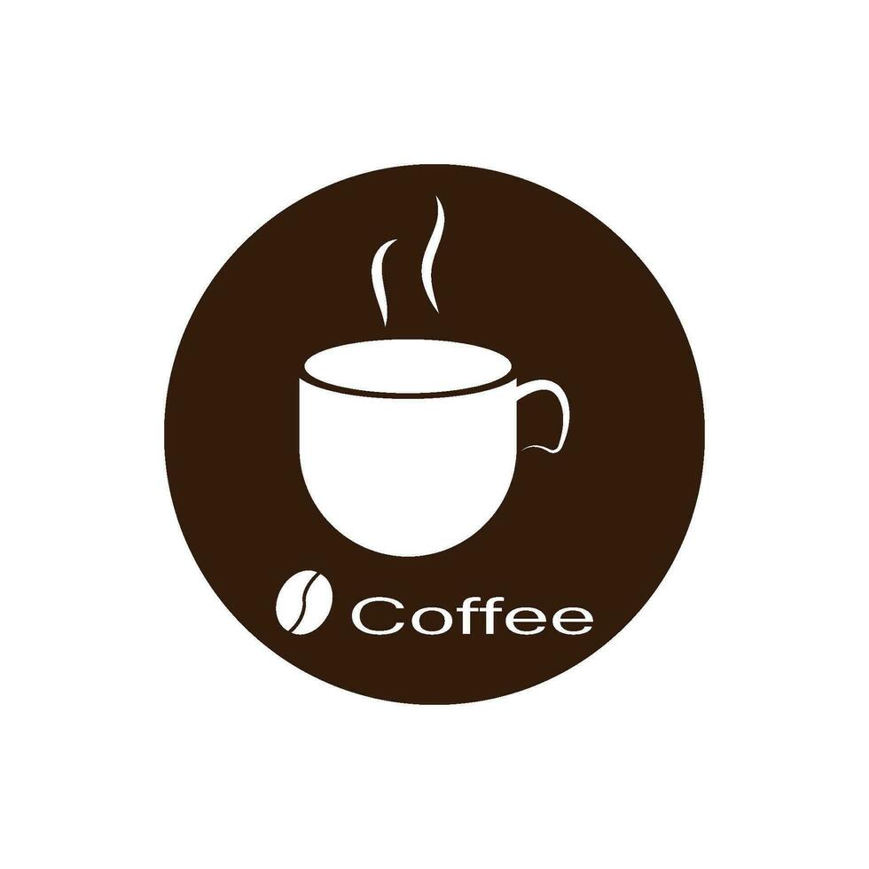 vector de plantilla de logotipo de taza de café