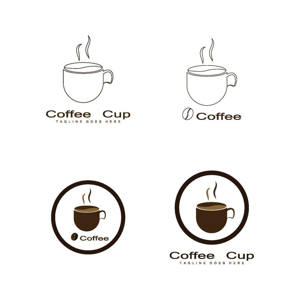 Coffee cup Logo Template vector