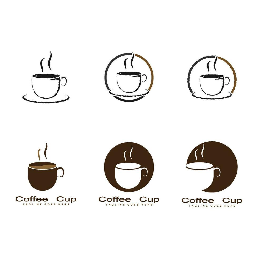 Coffee cup Logo Template vector