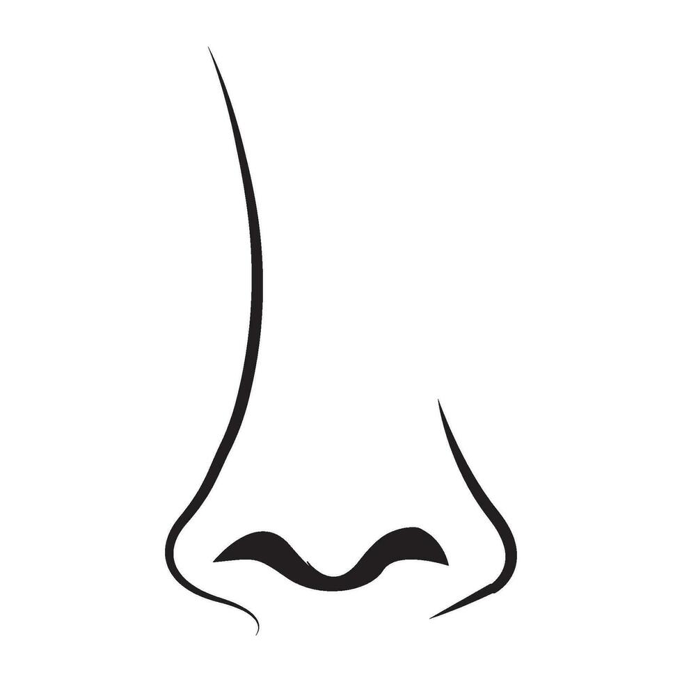 nose icon logo vector design template