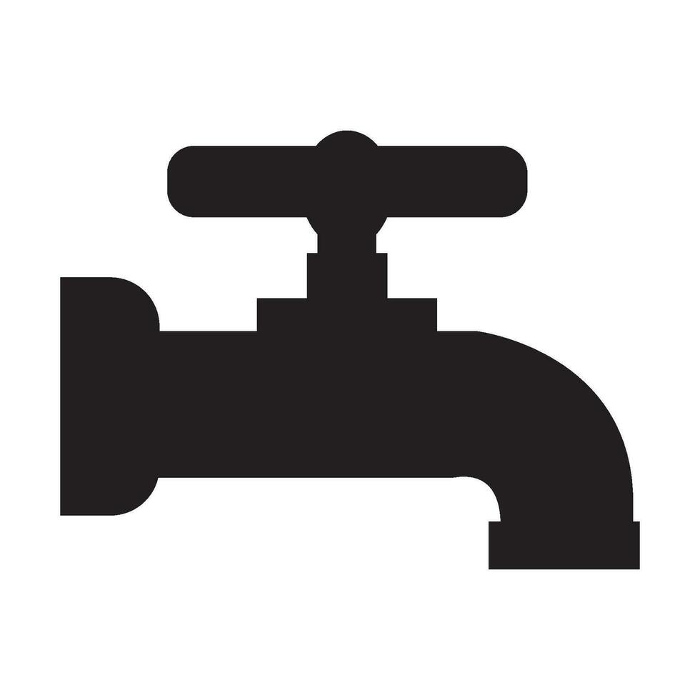 water faucet icon logo vector design template