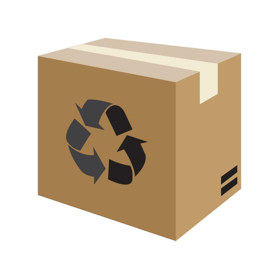 plantilla de diseño de vector de logotipo de icono de caja de paquete