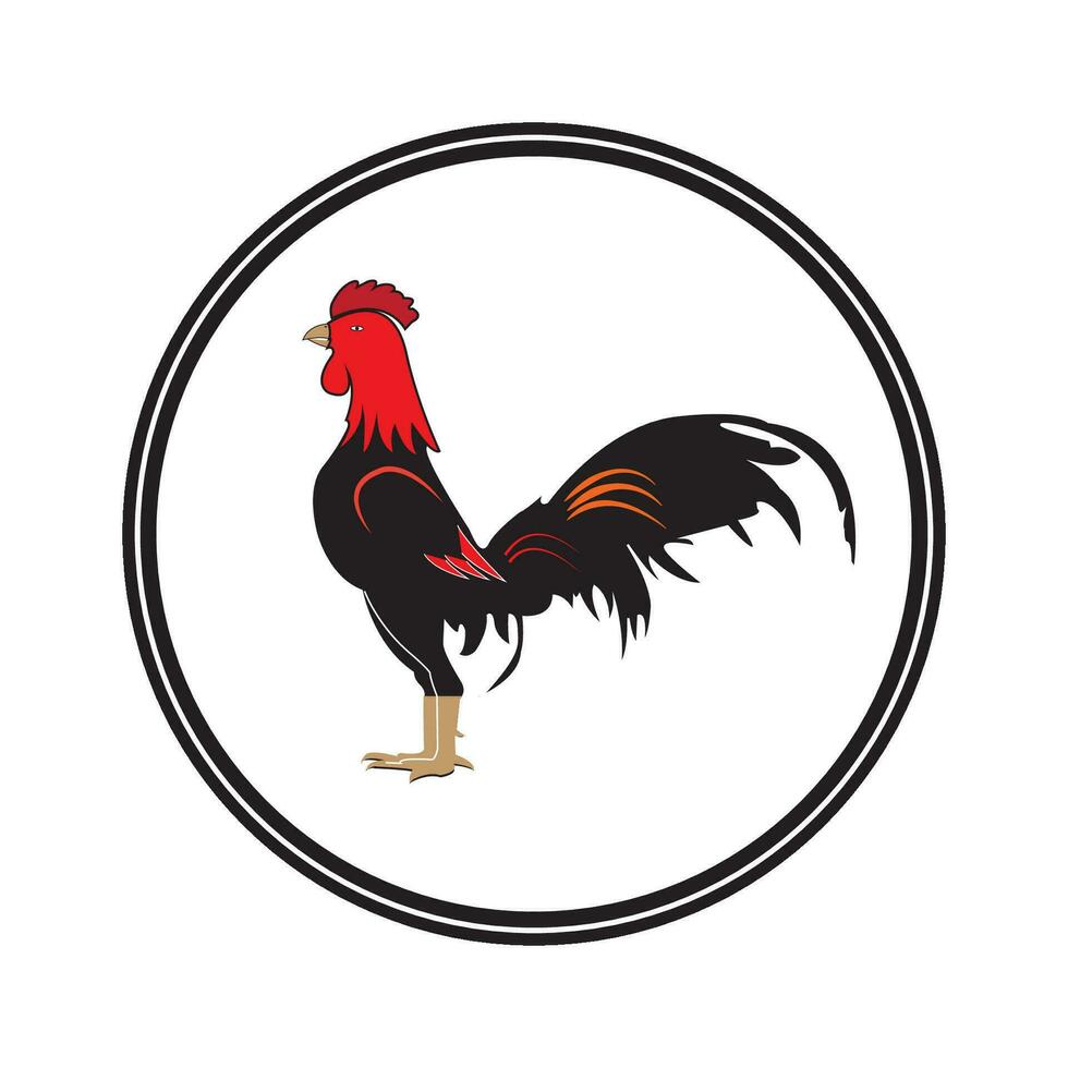 chicken icon logo vector design template