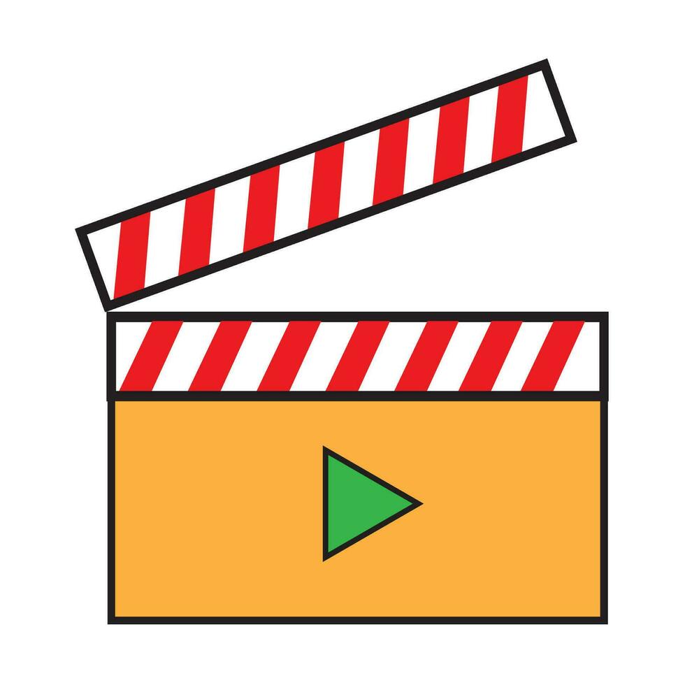 film roll icon logo vector design template