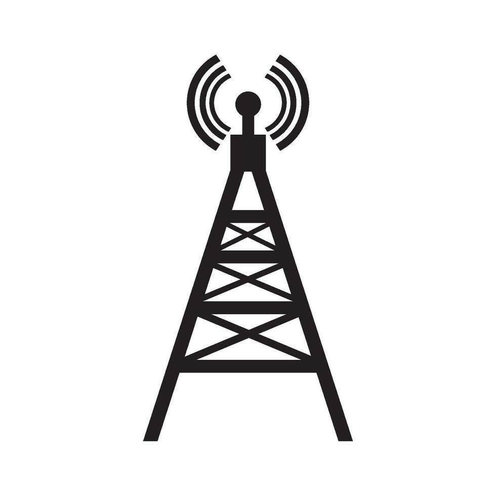 signal transmitter icon logo vector design template
