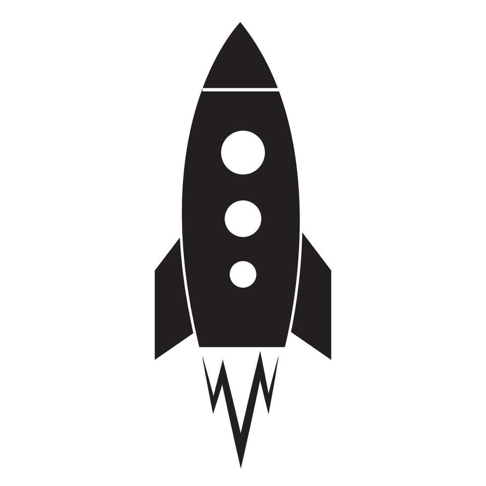 rocket icon logo vector design template