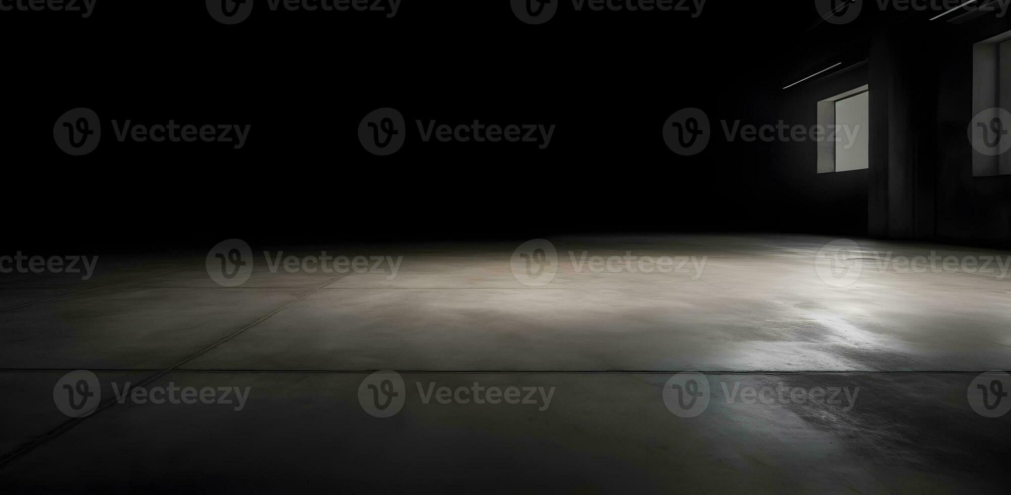 AI generated Rough textured surface with cracks in the grey concrete floor . Texture or background. photo