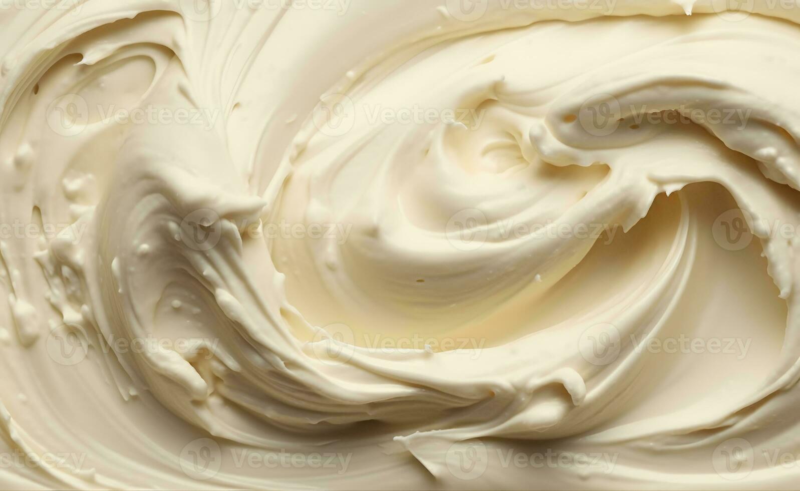 AI generated cream texture, yogurt texture, top view photo